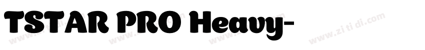 TSTAR PRO Heavy字体转换